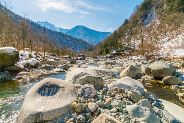 야외 온천, 일본