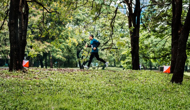 Outdoor orienteering check point activity