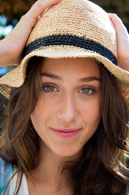 Outdoor Portrait of beautiful young woman