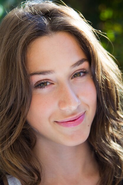 Outdoor Portrait of beautiful young woman