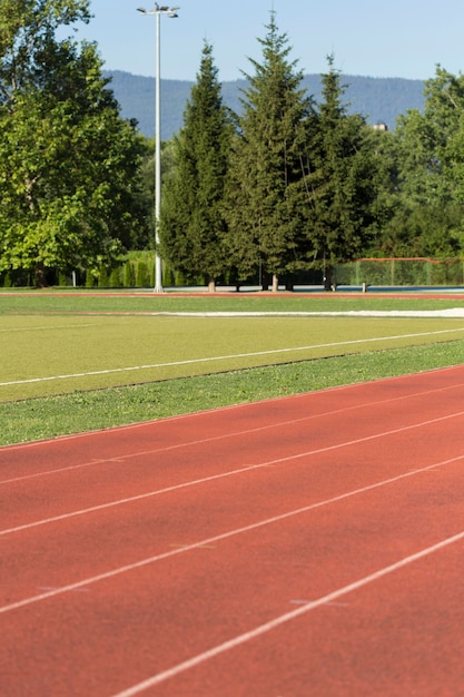 Outdoor runing track