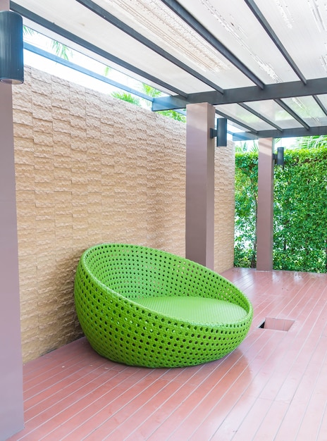 Outdoor with circle chair