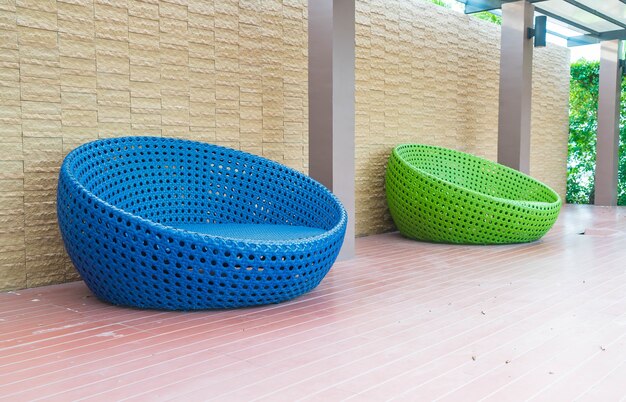 Outdoor with circle chair