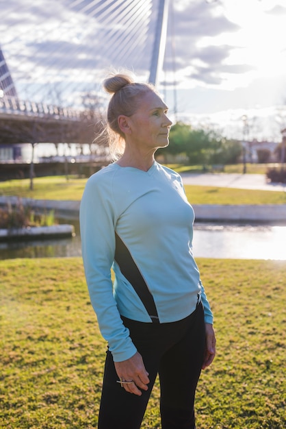 Free photo outdoor yoga