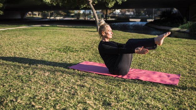 Outdoor yoga