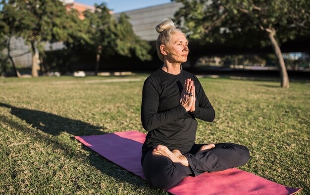 Outdoor yoga