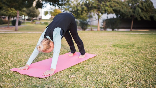 Outdoor yoga