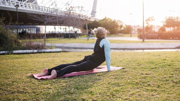 Outdoor yoga