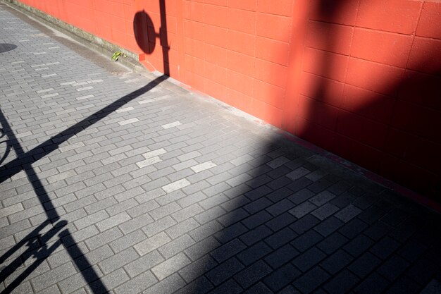 Outdoors abstract shadow in daytime