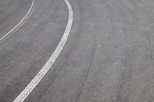 Outdoors cobblestone texture with paint lines