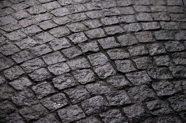 Free photo outdoors cobblestone texture