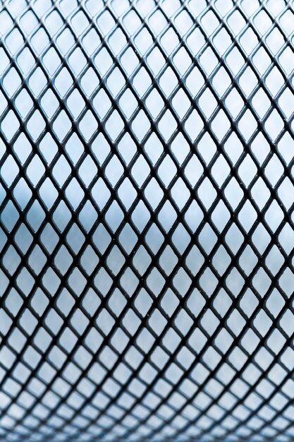 Outdoors metallic fence background