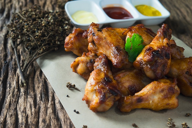 Oven roasted chicken wings