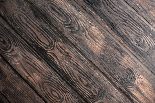 Overhead view of empty space on a dark wooden background