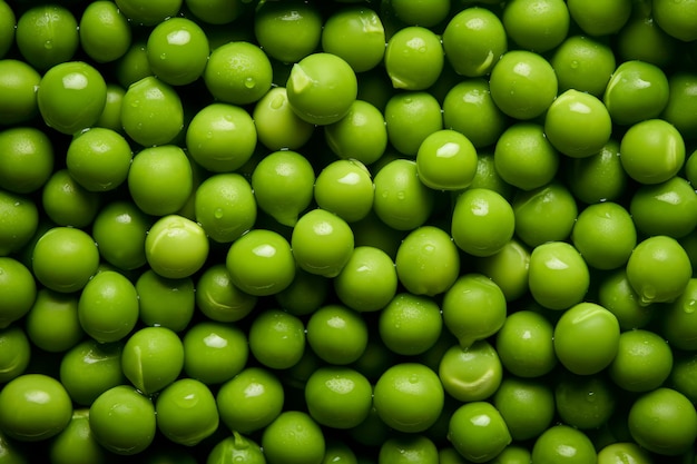 Overhead View of Pea Beans
