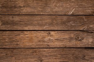 Overhead of wooden planks background with copy space