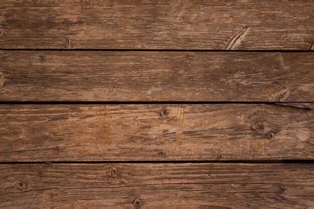 コピースペースを持つ木製の板の背景のオーバーヘッド