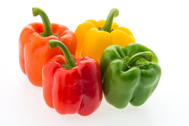 Pack of four colorful peppers