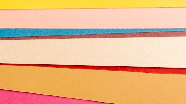 Pack of multicolored cardboard sheets