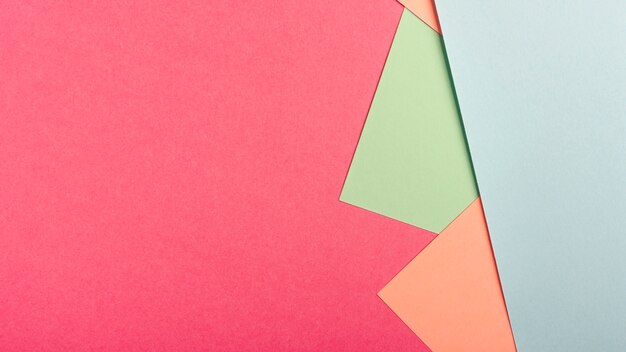 Pack of pastel cardboard sheets with copy space