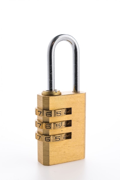 Pad lock isolated