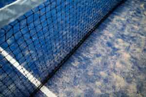 Free photo paddle tennis field high angle