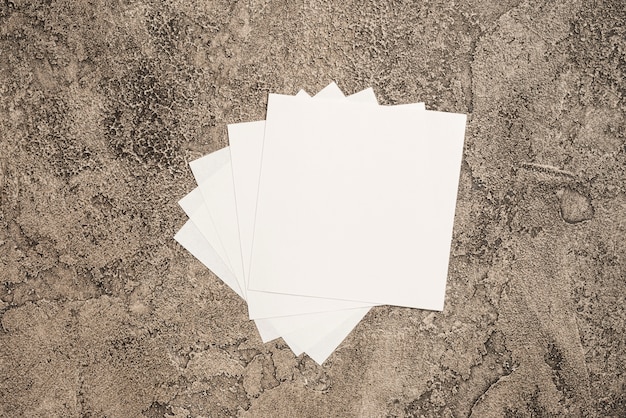 Free photo pages on marble background