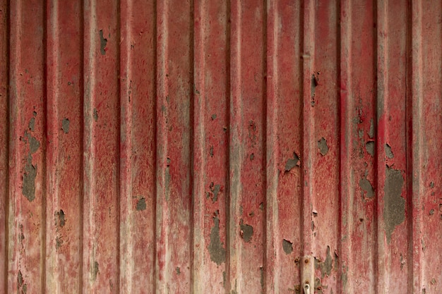 Paint chipping on aged metal surface