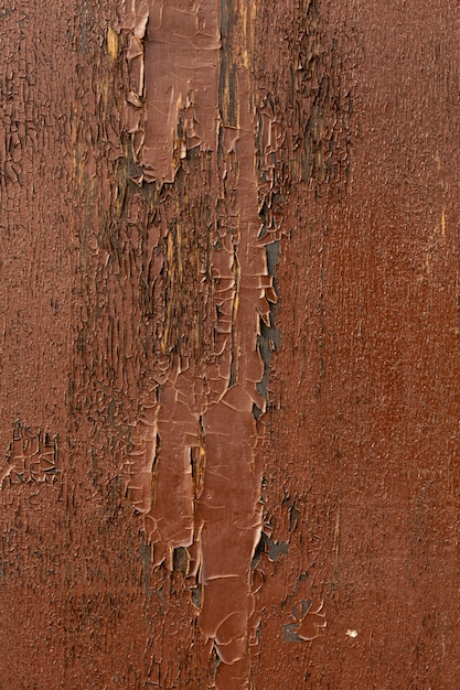 老朽化した木材のチッピング塗装