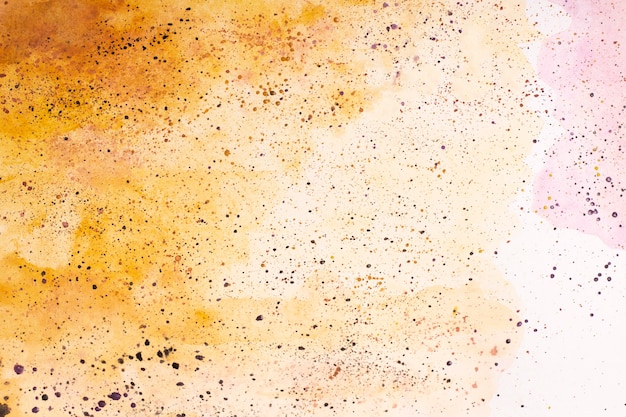 Painted artistic surface in watercolor