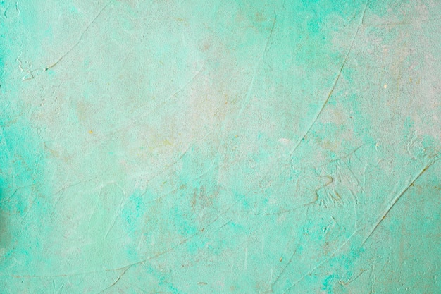 Painted Concrete Weathered Turquoise Wall