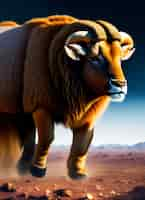 Free photo a painting of a bighorn sheep