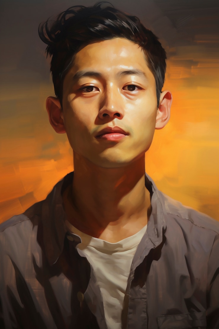 무료 Photo 남자 의 초상화 를 그린 것