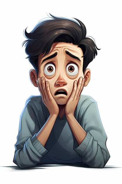 painting of person suffering from anxiety