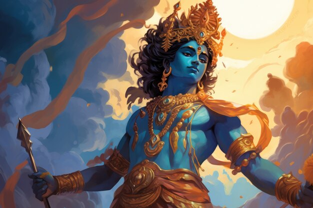 Painting representing krishna