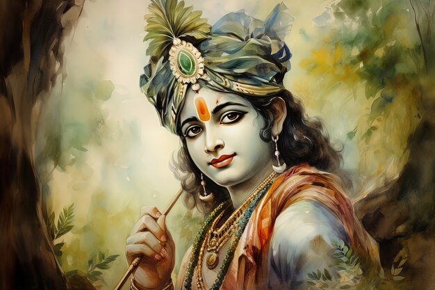 Painting representing krishna