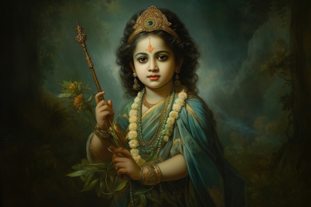 Painting representing krishna