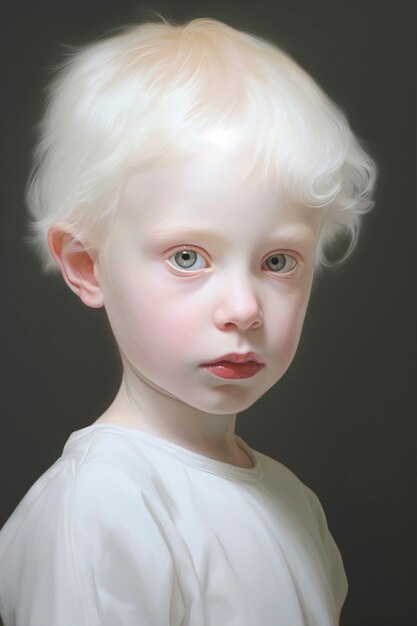 Paintings of cute kid's portrait