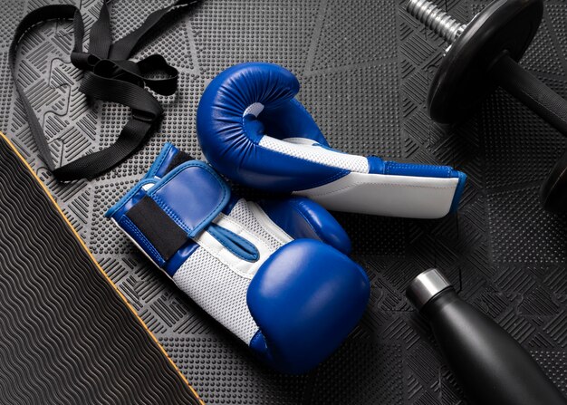 pair of gloves for boxing sport