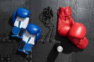 Бесплатное фото Пара перчаток для бокса