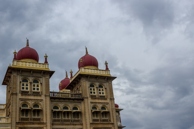 Palace with sky in the background