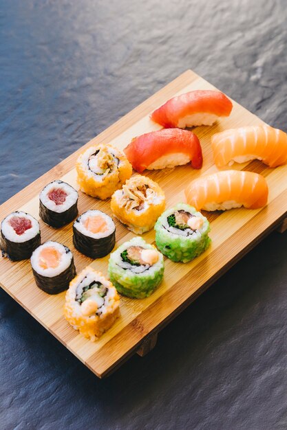 Palatable sushi on board