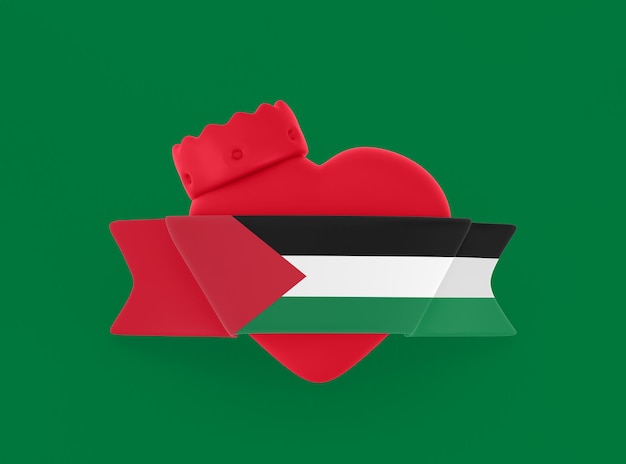 Palestine Heart Banner