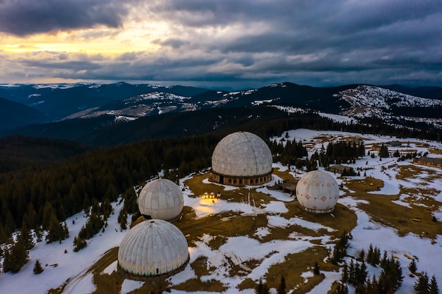 "Pamir" - abandoned secret Army radar station. In the Carpathians, on the border with Romania