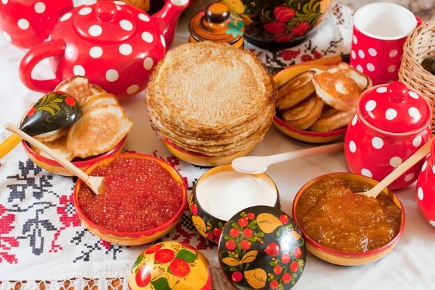 Shrovetide中のパンケーキ
