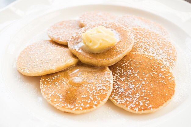 Pancake with butter on top