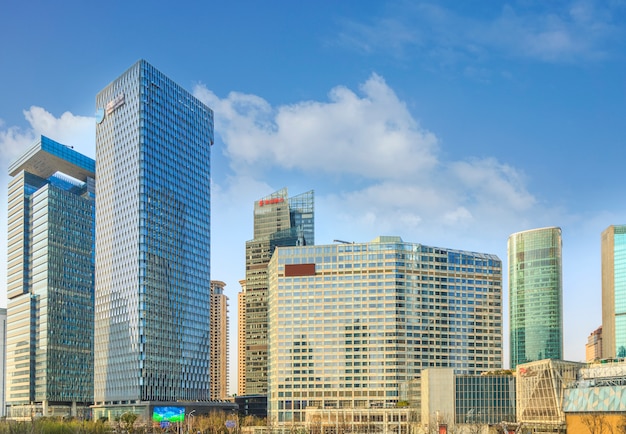 panorama bridge river water downtown finance