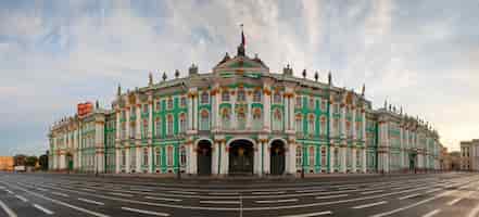 Бесплатное фото Панорама зимнего дворца