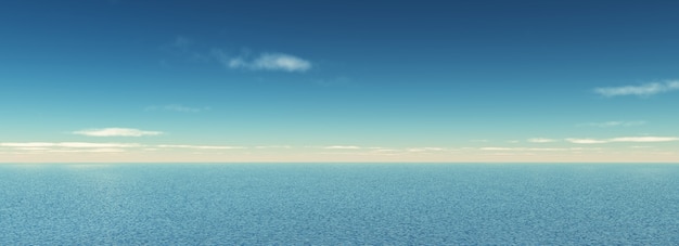 Free photo panoramic of sea