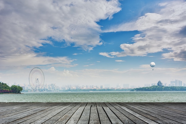 Free photo panoramic view of a city